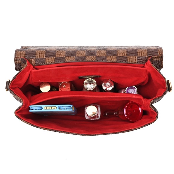 ‼️LAST ONE‼️🆕🌿CREAM/GRAY Leather Checkered Tote Crossbody Bag - Picture 14 of 17